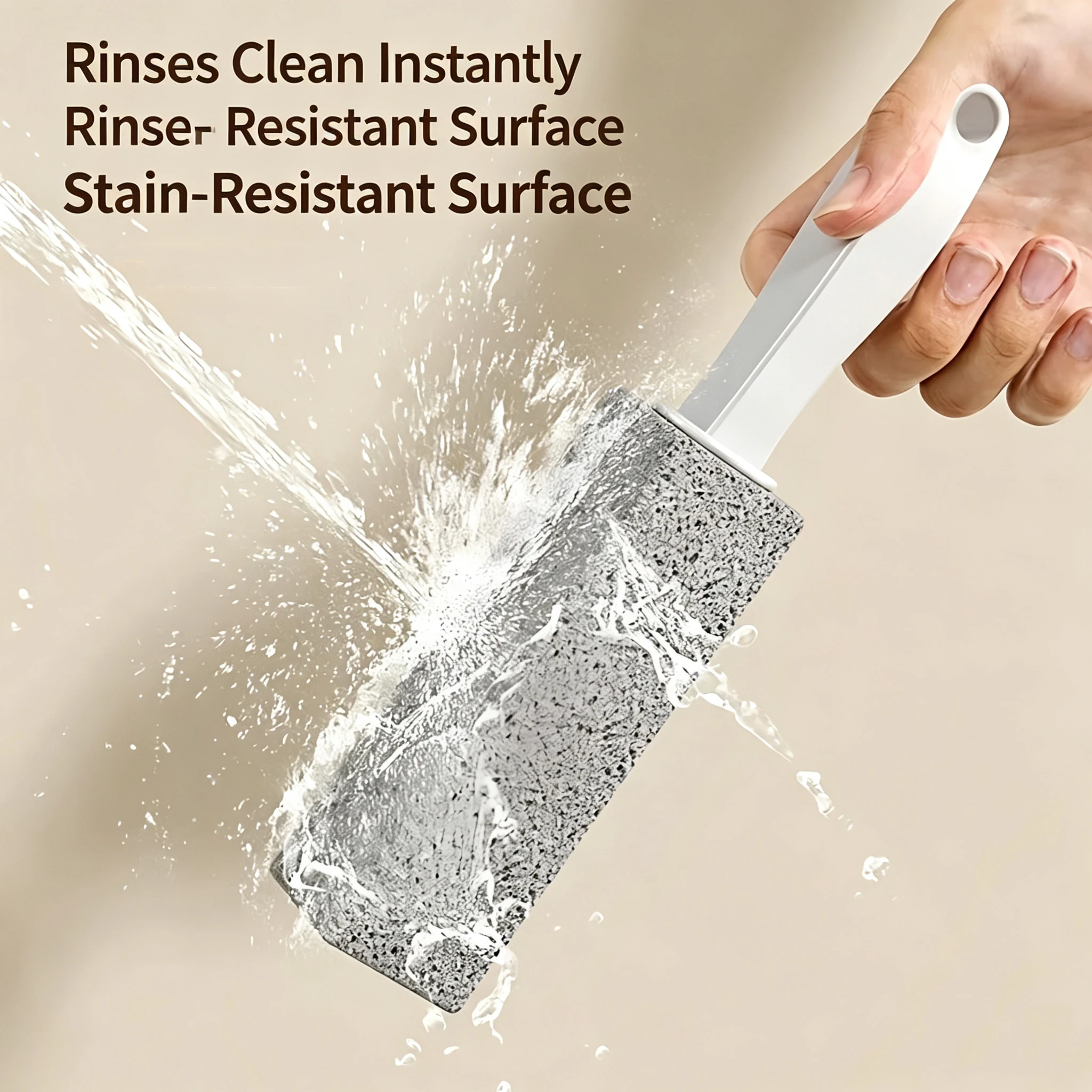 Pumice Stone Toilet Bowl Cleaner Stick Remove Limescale Yellow Water Line Stains Bathroom Squat Pan Descaler Cleaning Brush Tool