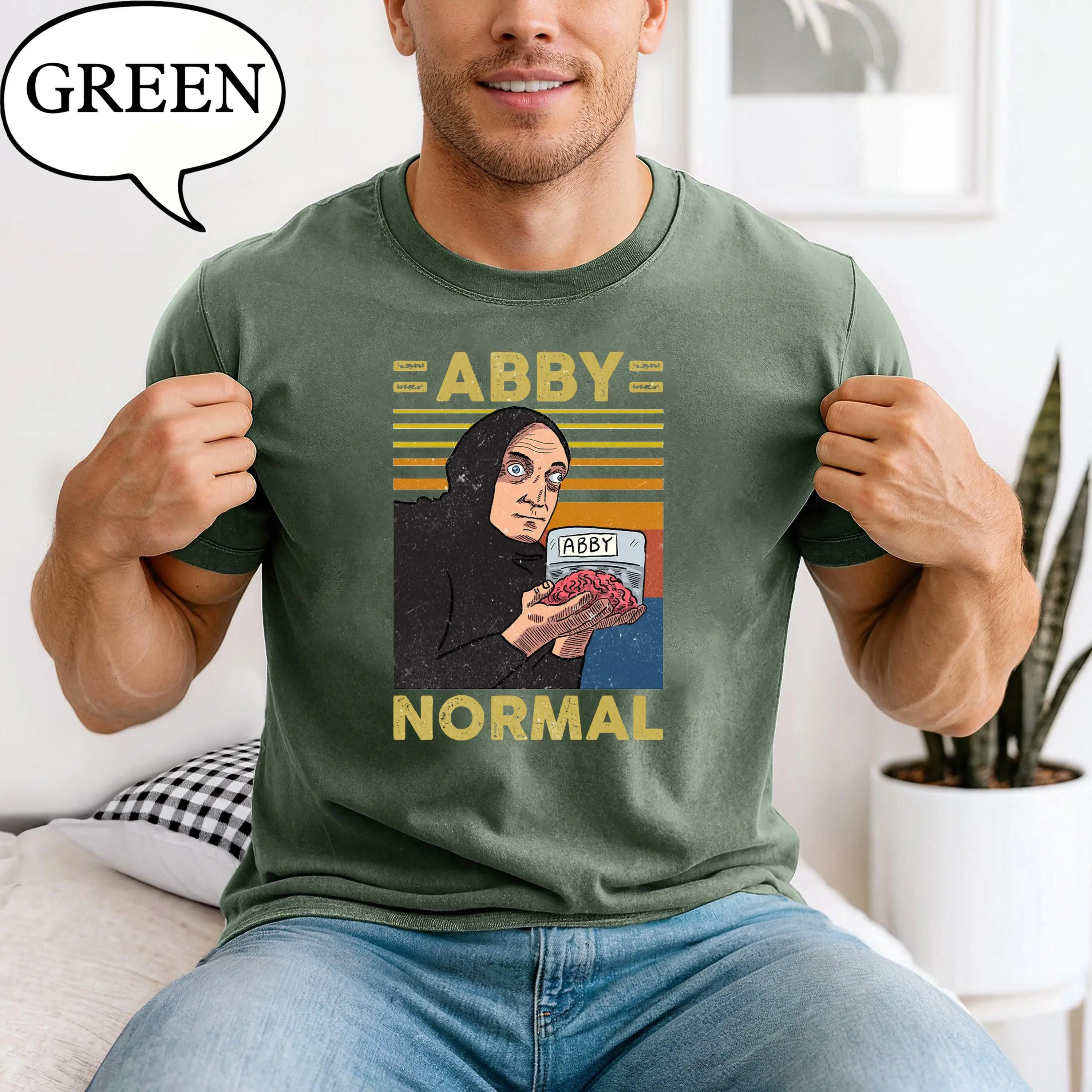 Abby Normal T-Shirt, Young Movie Quote, Halloween Costume Tee Shirt