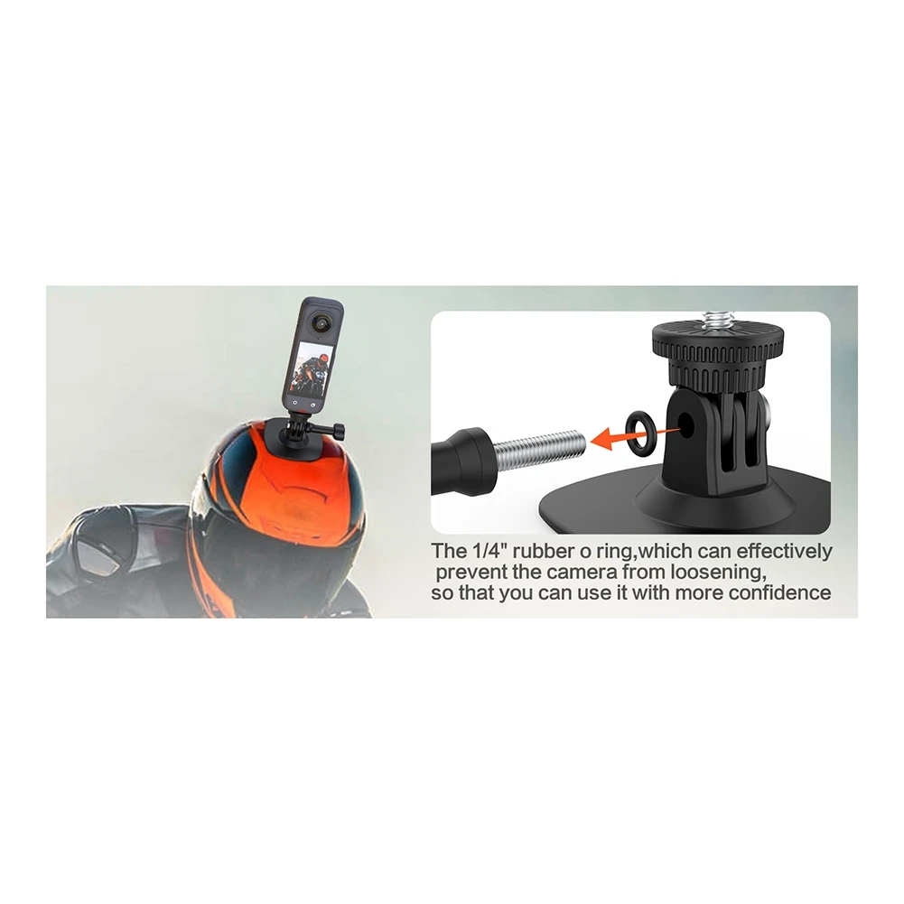 TCE Action Camera Flexible Fixed Base for 12 11 X4 X3 Motorcycle Windshield Helmet Curved Flat Mounts
