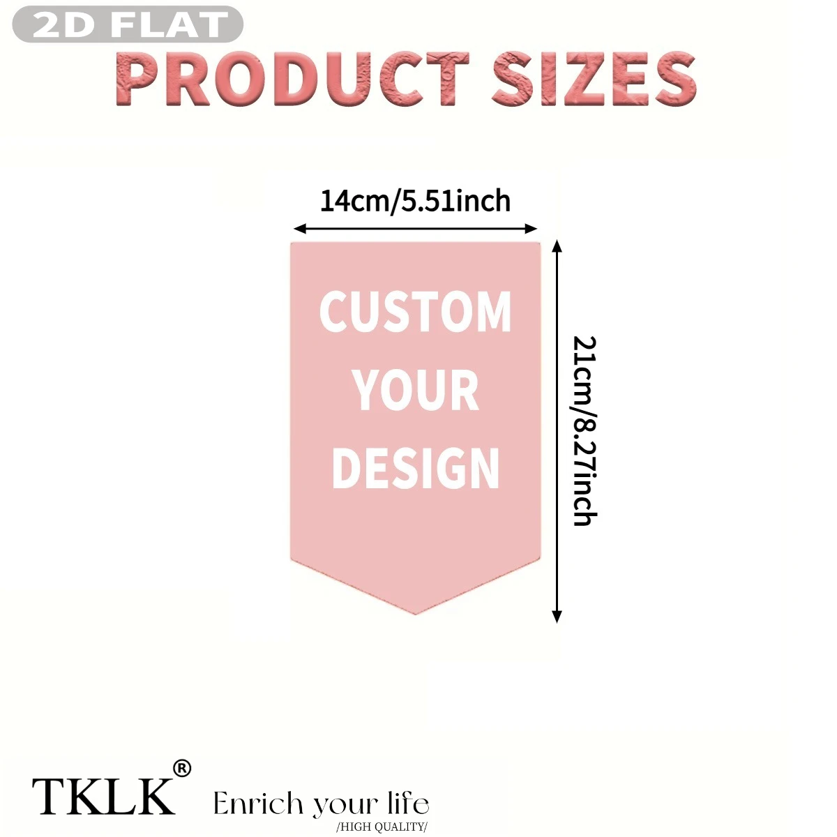 2D FLAT 10/18/24pcs Personalized Party Banner Sets, DIY Custom for Badges, Images & Text, Polyester with Single-Sided Print
