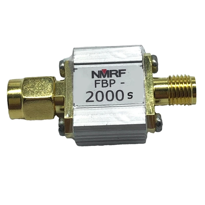 FBP-2000S 2000Mhz RF Коаксиальная полоса полосы фильтра 1 дБ Полоса пропускания 5Mhz SMA интерфейс