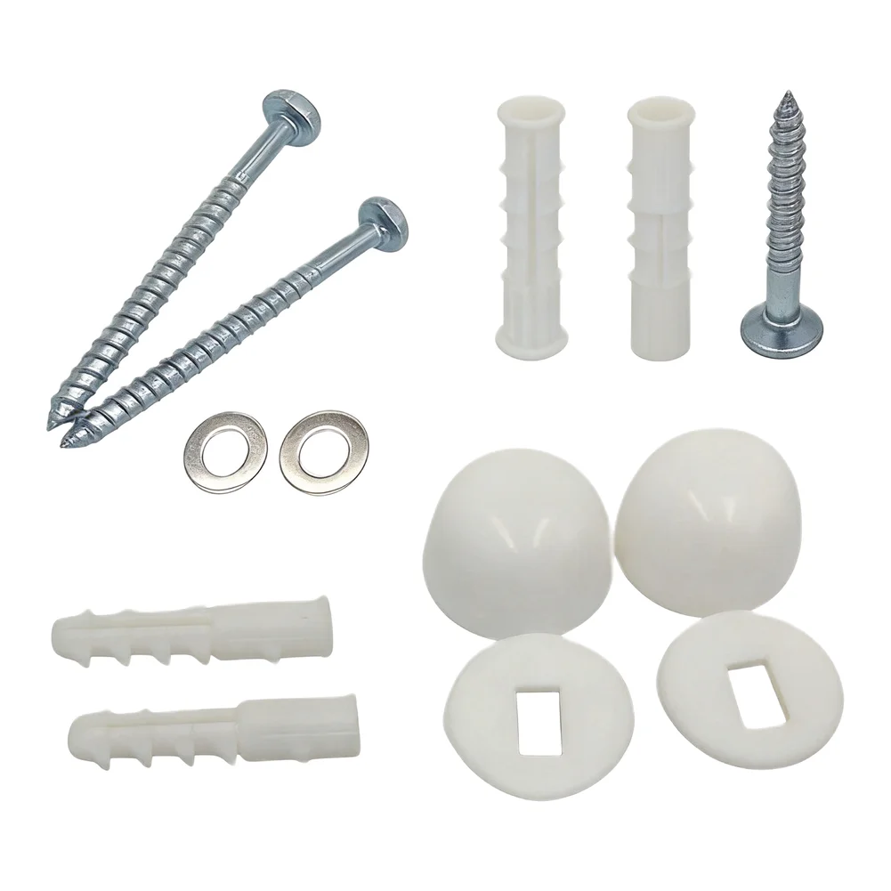 Anchor Bolts Set with Toilet Pan Floor Fixing Kit Including Repair Fixings and Screws for Stability and Secure Installation