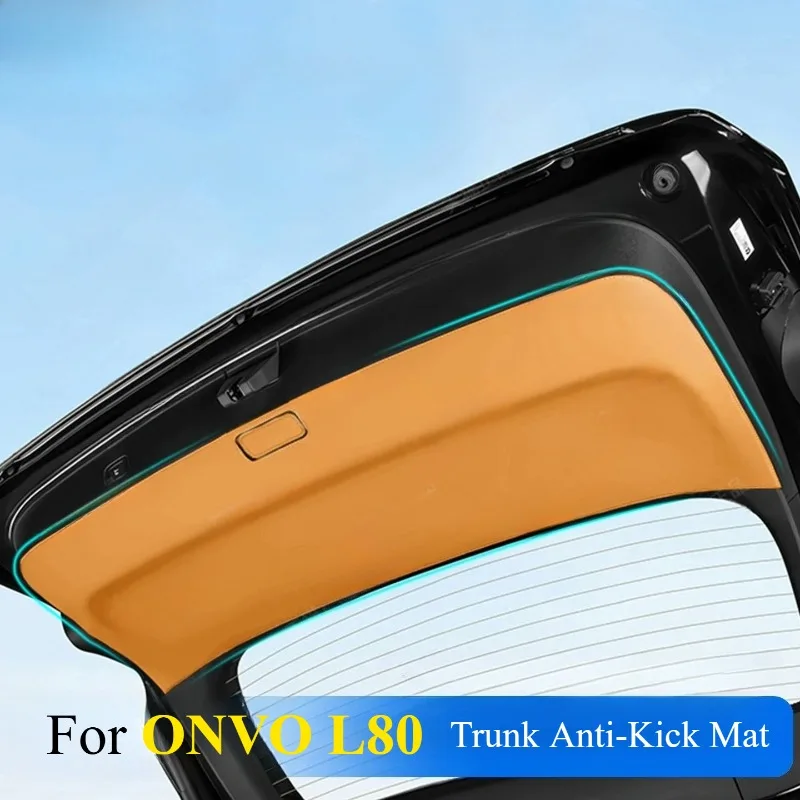 For ONVO L80 Trunk Anti‑Kick Mat Tailgate Anti‑Collision Anti‑Scratch Protective Pad Custom Precise Fit Interior Mod Accessories