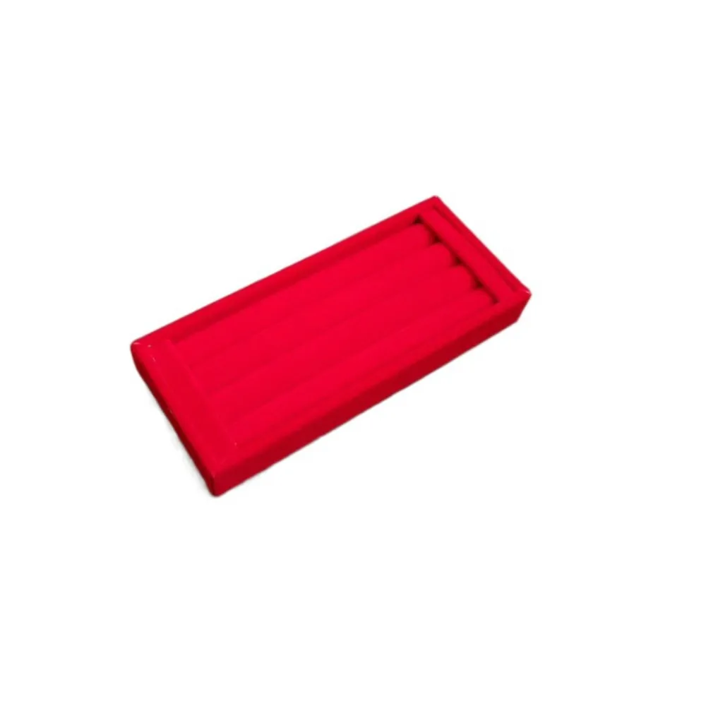 PU Velvet Rings Earrings Organizer Mini Bracelets Jewelry Display Holder Flannelette Necklaces Velvet Jewelry Tray Gifts