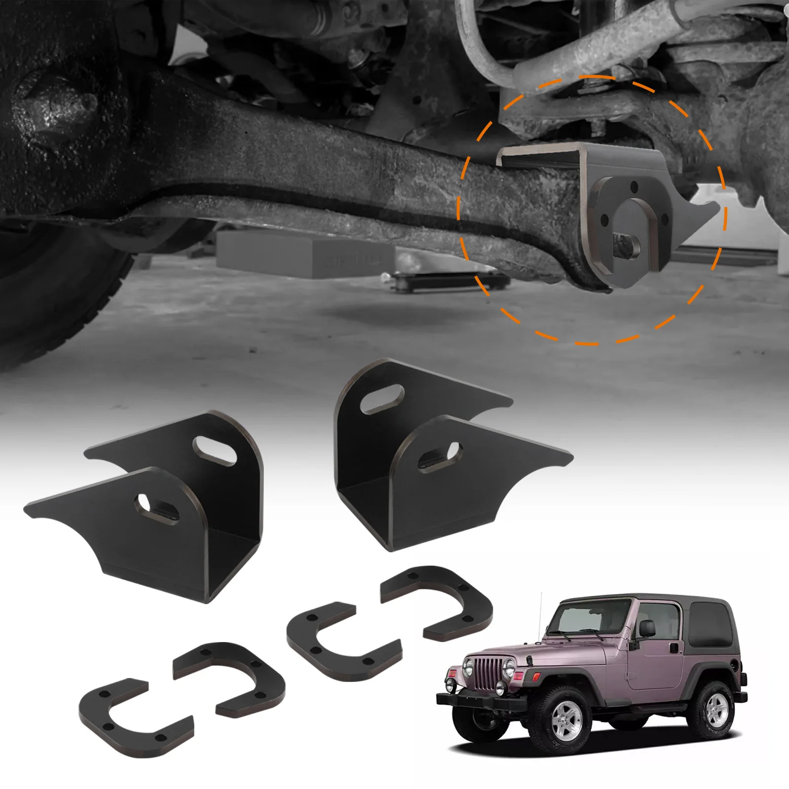 

Weld on Heavy Duty Lower Control Arm Mounts Set For TJ Wrangler Rubicon and Unlimited For XJ Cherokee For ZJ Grand Cherokee