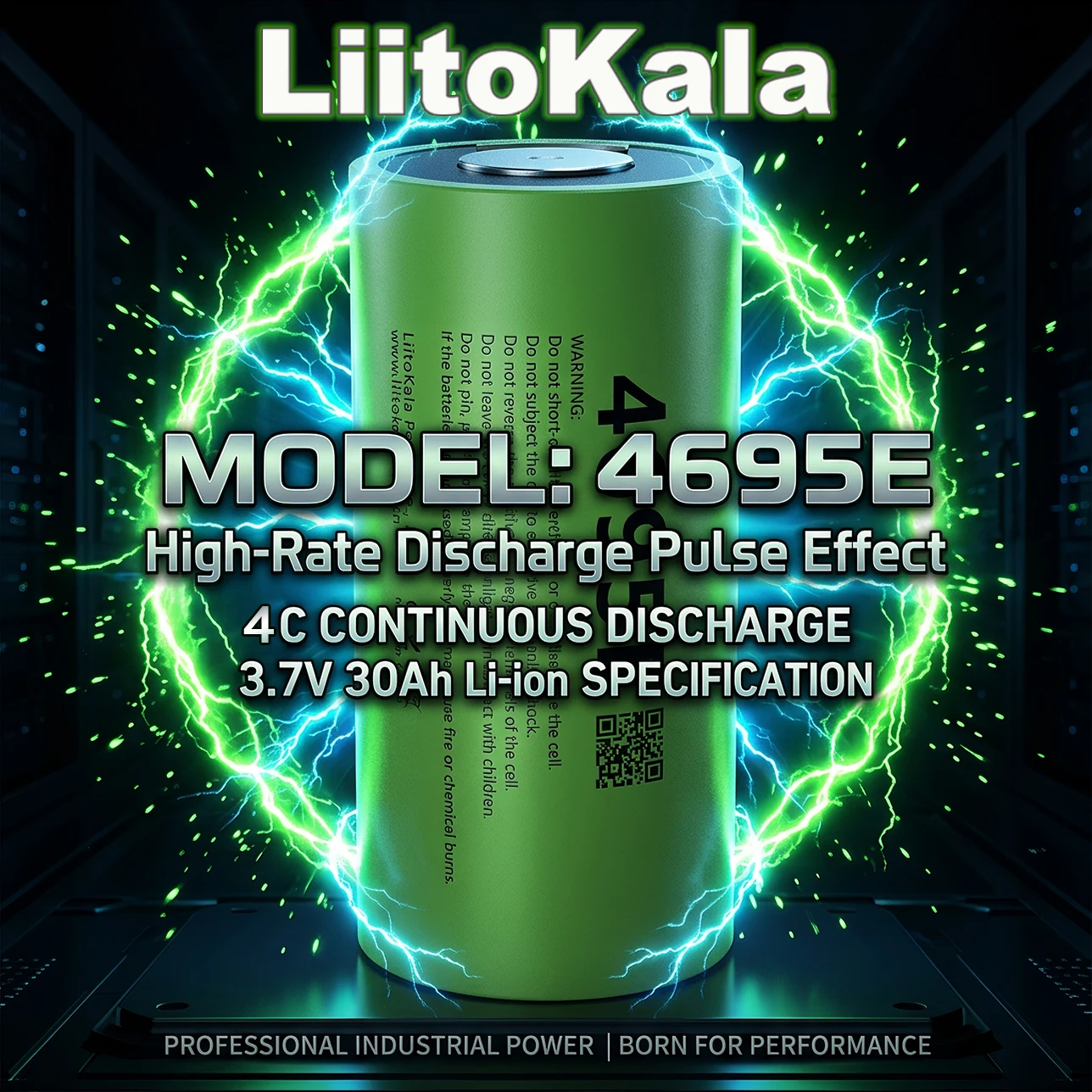 Renewable Energy Source - LiitoKala 4695E 3,7V 30Ah Lithium-Ionen-Akku Wiederaufladbare