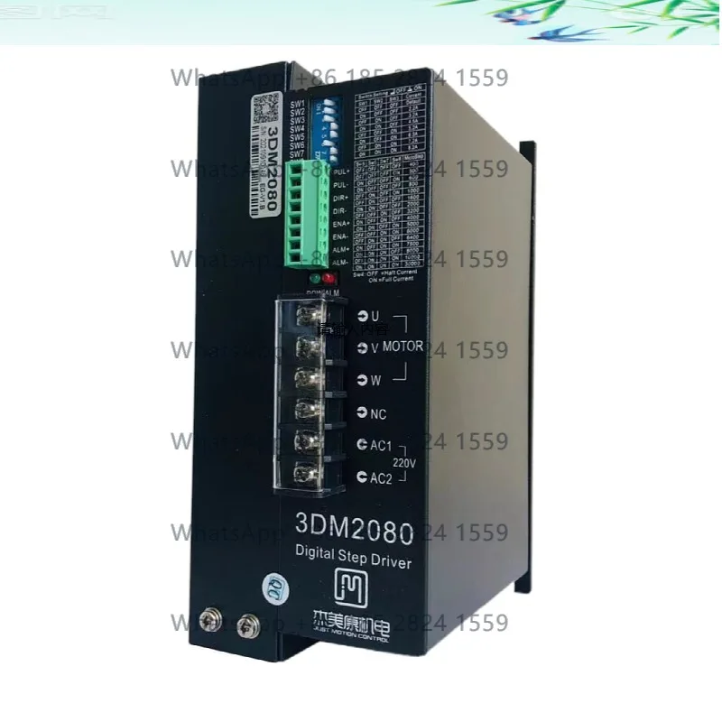 

Jiemeikang 3DM2080 трехфазный драйвер шагового двигателя, однофазный 220 В, подходит для трехфазного двигателя 110 130