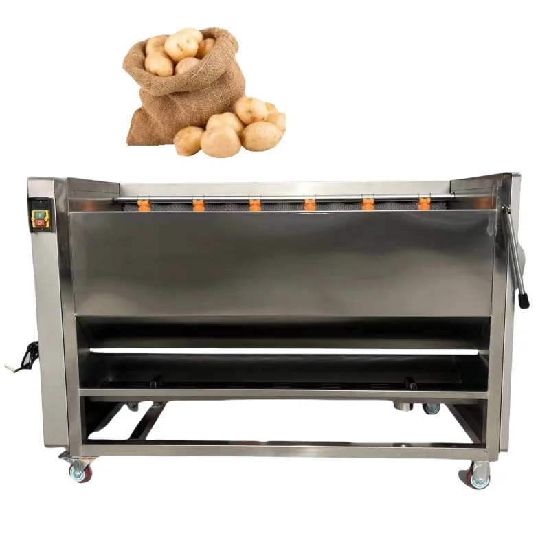 Potato Peeler Potato Ginger Lobster Cucumber Drum Brush Peeling Machine and Fully Automatic Coconut Jujube Washing Machine