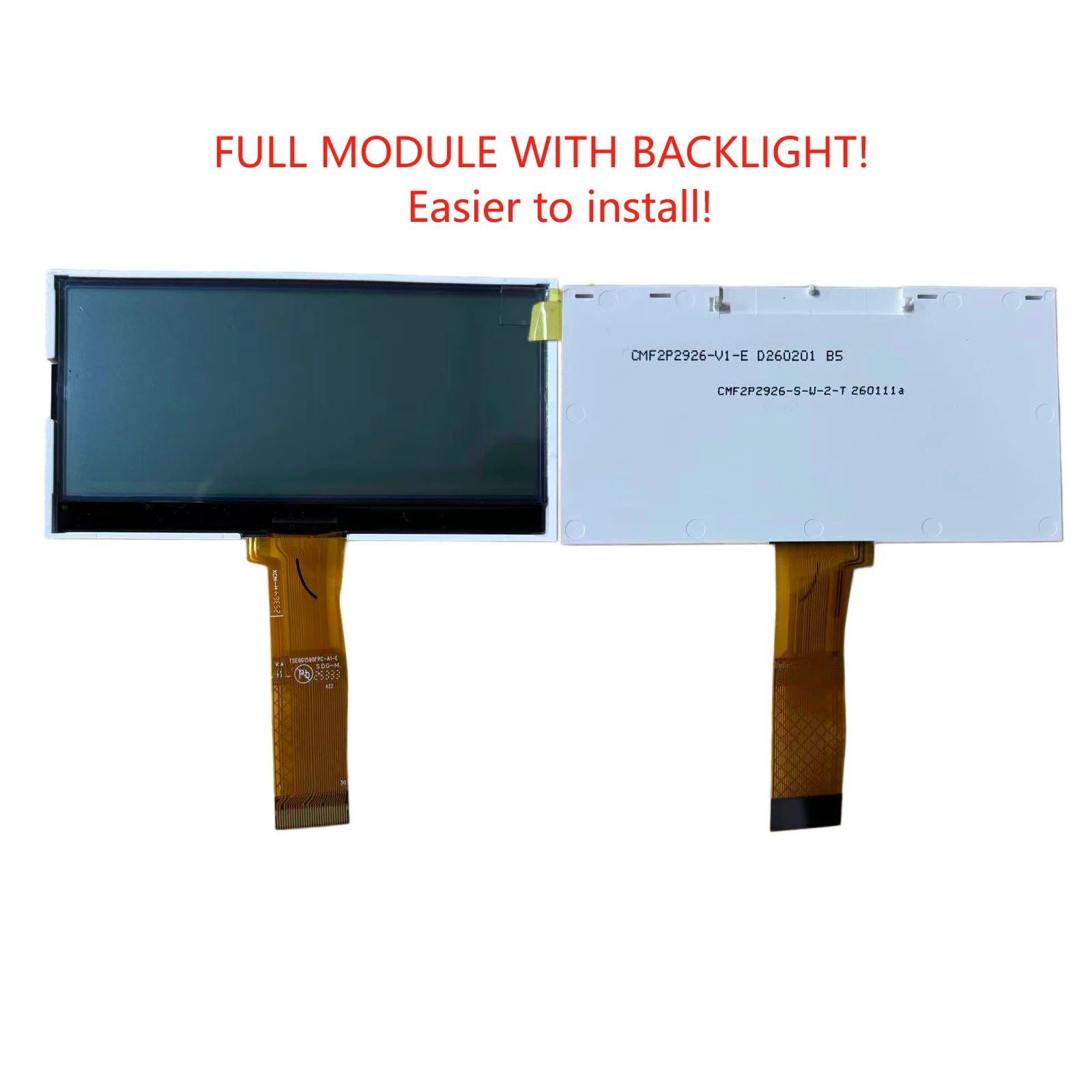 LCD Display Screen Module WITH BACKLIGHT CMF2P2926-V1-E TSE8G1590FPC-A1-E For Synthesizer Keyboard Panel Repair Replacement