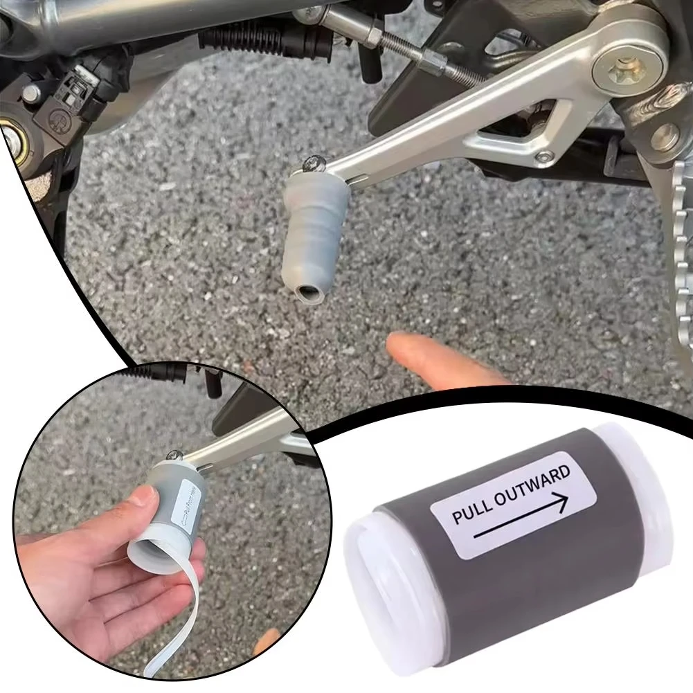 Universal Motorcycle Shift Gear Lever Pedal Rubber Cover Anti-skid Foot Peg Toe Gel Accessories for Honda Kawasaki Yamaha