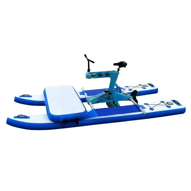 Inflatable water bike, single bicycle