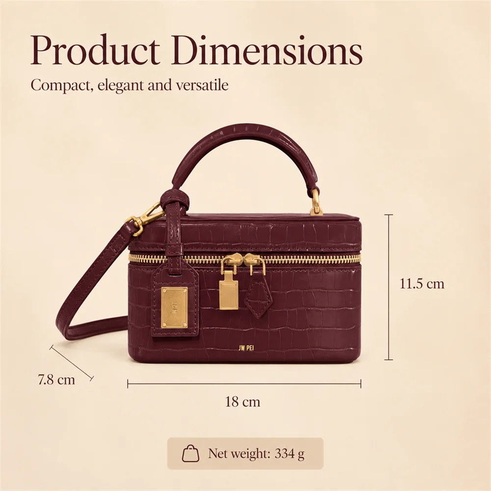Luxury French Vintage Croc Embossed Crossbody Bag: Women's Small Square Shoulder Purse - Exquisite Box Handbag for Daily Wear