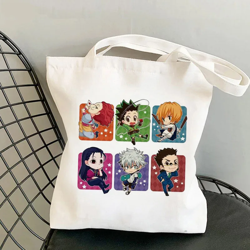 Hunter X Hunter Hxh Killua Hisoka Shopping Bag Bolsa Tote Recycle Bag Cotton Bag Woven Boodschappentas Grab