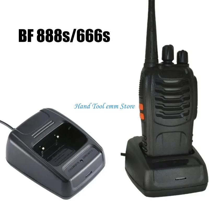 H37F AC100V~240V/50Hz Powered Two Way Radio Charging Unit with USB Output for  BF666s/777s/888s/999s Interphone