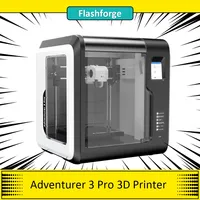 Flashforge Adventurer 3 Pro 3D Printer, 150W Auto Leveling,  Glass Build Plate, Camera Monitor,Removable Nozzle,150*150*150mm