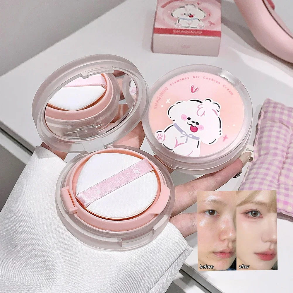 Air Cushion BB Cream Liquid Foundation Full Coverage Waterproof Long-lasting Concealer 2 Colors Cushion Compact Face Makeup Base