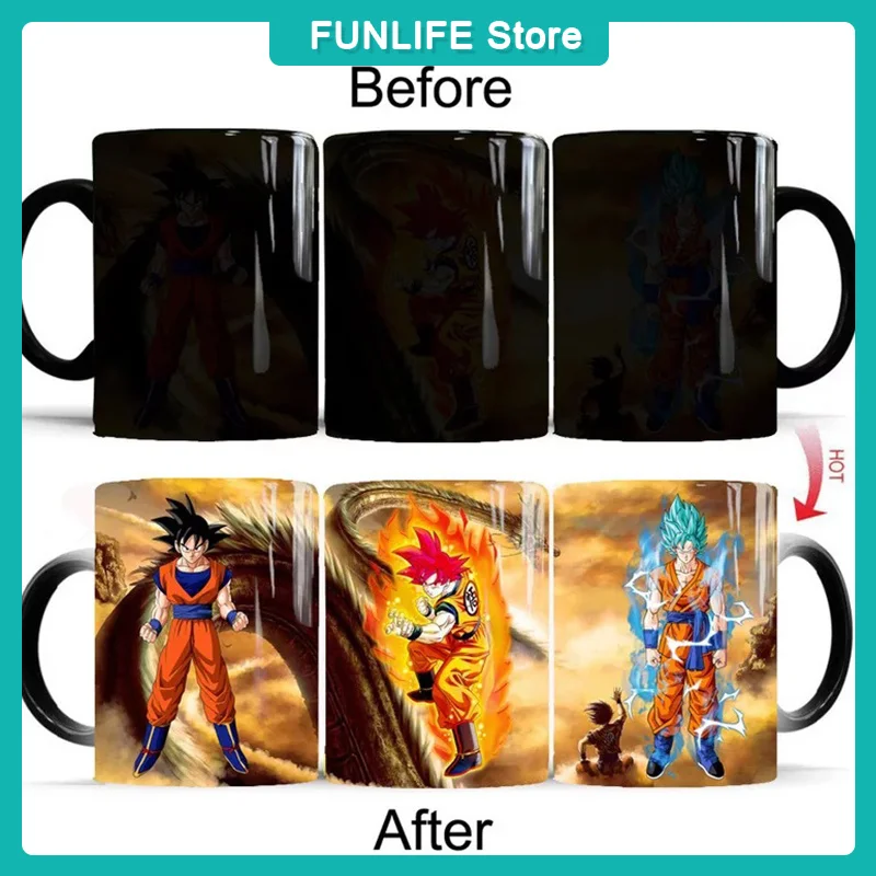 

Anime Dragon Ball Super Z Cup Gt Cartoon Colo Ceramic Heat Sensitive Creative Coffee Water Cup Birthday Gift Gokur Mug Gift