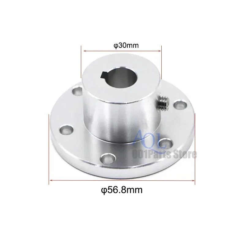 Flange couplings High torque Joint Keyway 5 6 8 10 12 14 15 16 18mm for Omni Omnidirectional Wheel High-strength aluminum alloy