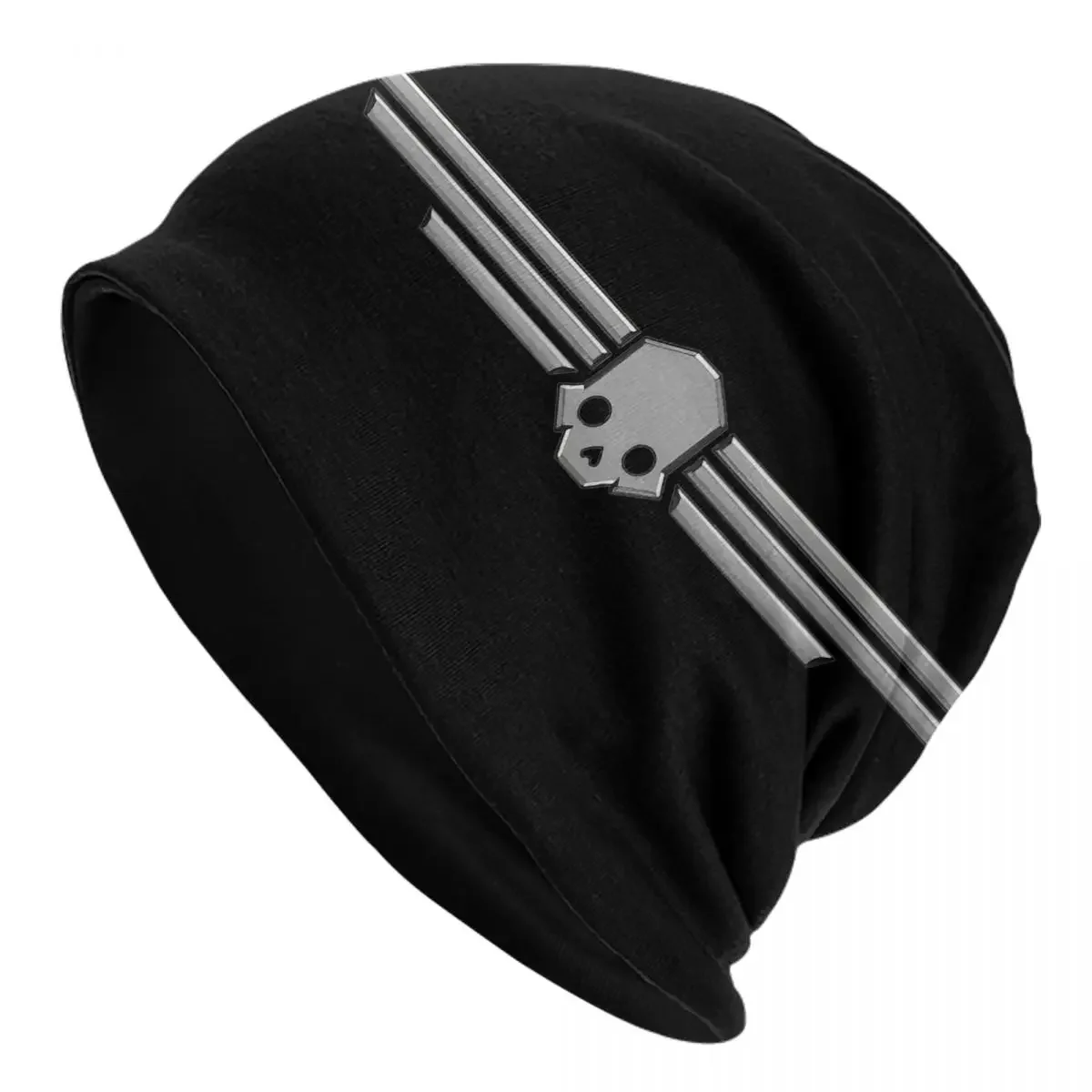 Helldivers Inspired Graphic Bonnet Hat Knitted Hat Cool Street Skullies Beanies Hats Unisex Warm Dual-use Caps