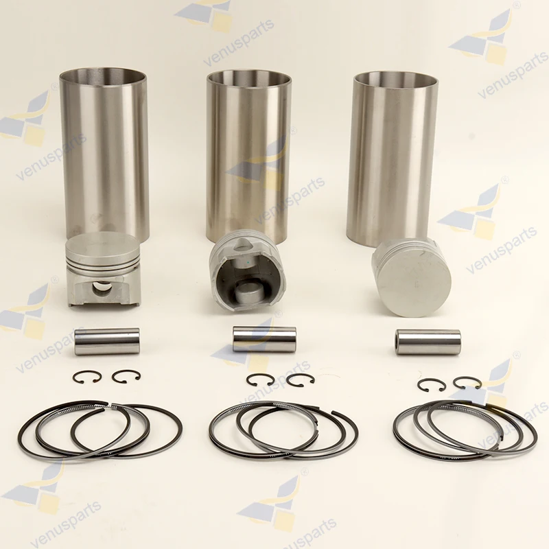 D950 Overhaul Rebuild Kit For Kubota Piston Rings Cylinder Line Full Gasket Set Bearing Diesel Engine15532-21110 75*2HK+1.5+4