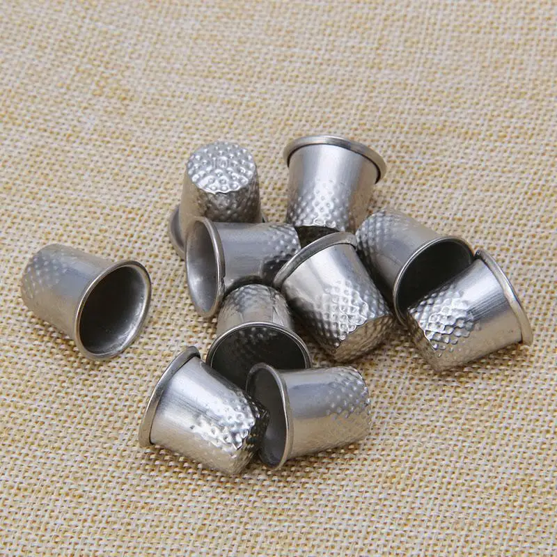 

G6KA 10PCS Thimbles Multi Size Finger Protector Sewing Quiting Handmade Craft Tool