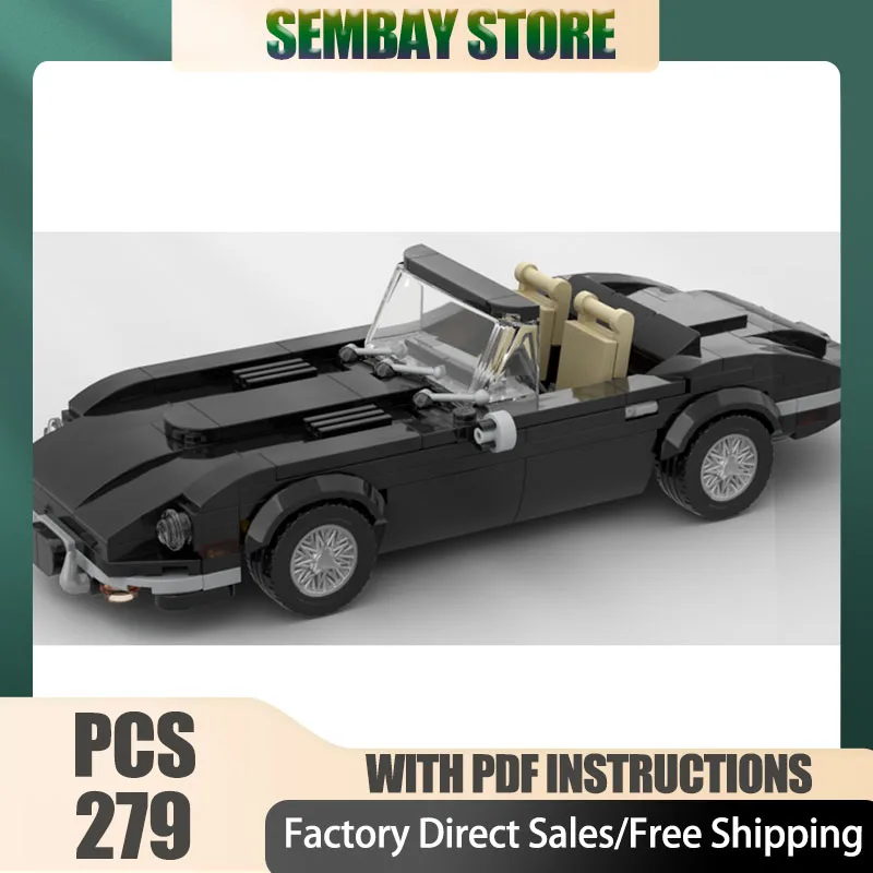 

Moc Building Bricks Modular E-Type 1971 Speed Champions Car Model Technology Blocks Christmas DIY Toy Construction Gifts