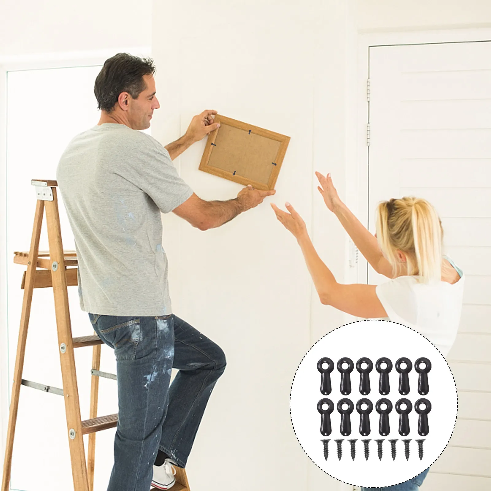 

100 шт. крепежных клипс для фоторамок, крючки для подвешивания, инструменты и принадлежности для оформления картин