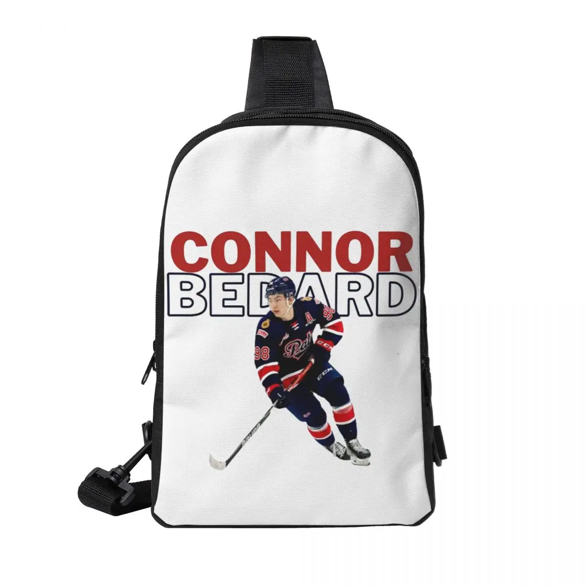

Connor McDavid 97 For Edmonton Oilers Fans Chest Bag Men Sling Crossbody Backpack Chest Bag Travel Hiking Daypack Shoulder Bag