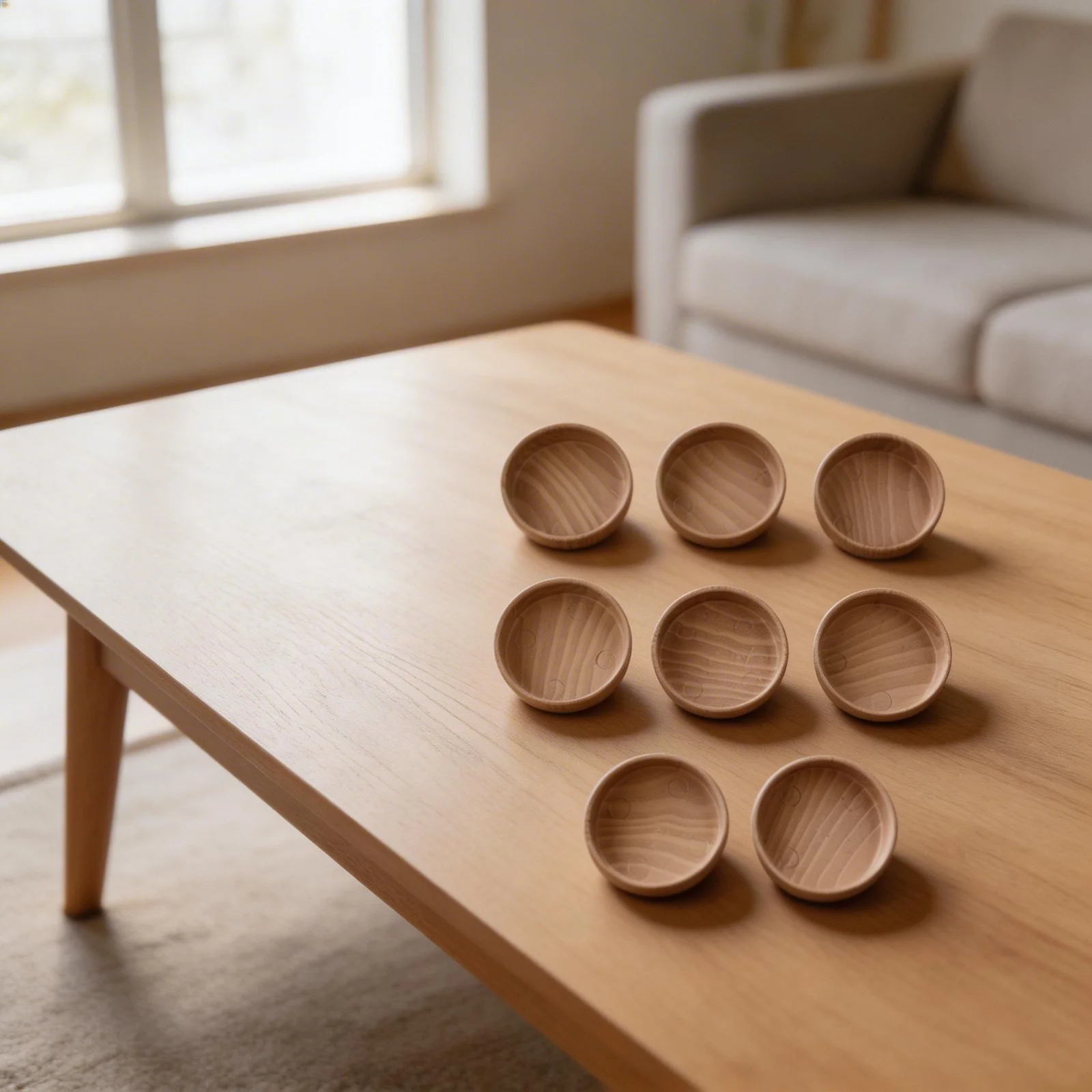 Wood and Felt Floor Protectors for Chair and Table Legs 8pcs to Guard Against Damage and Minimize Movement Noise Indoors