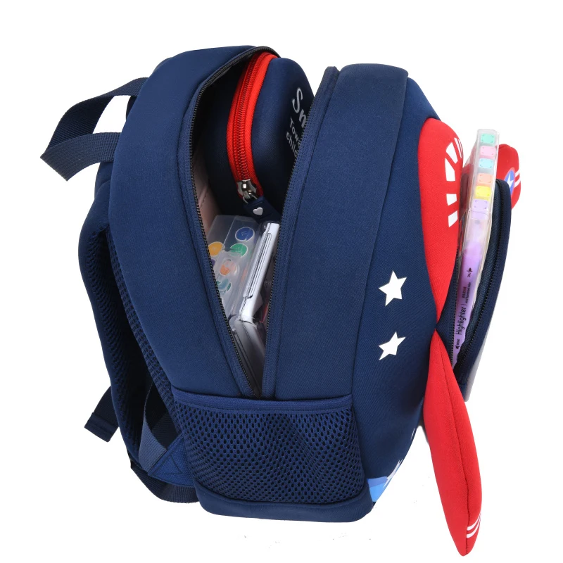 3D Cartoon Plane Toddler Kids School Backpacks for Boys Fashion Children Bags Girls Kindergarten Aircraft Bag Mochila Infantil