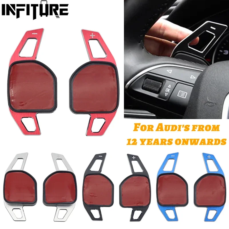 Car Steering Wheel Shift Paddles Extension DSG for Audi A1 A3 A4 A5 A6 A7 A8 Q5 Q7 TT R8 After 2012 Aluminum