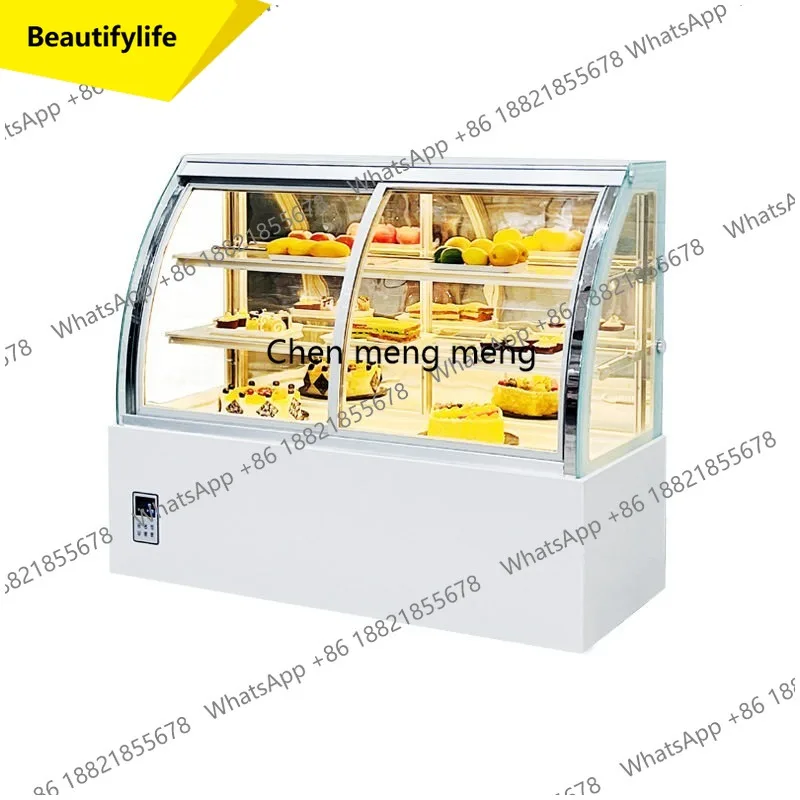 X188 Cake refrigerated display cabinet front door arc commercial fruit fresh-keeping cabinet air-cooled dessert freezer