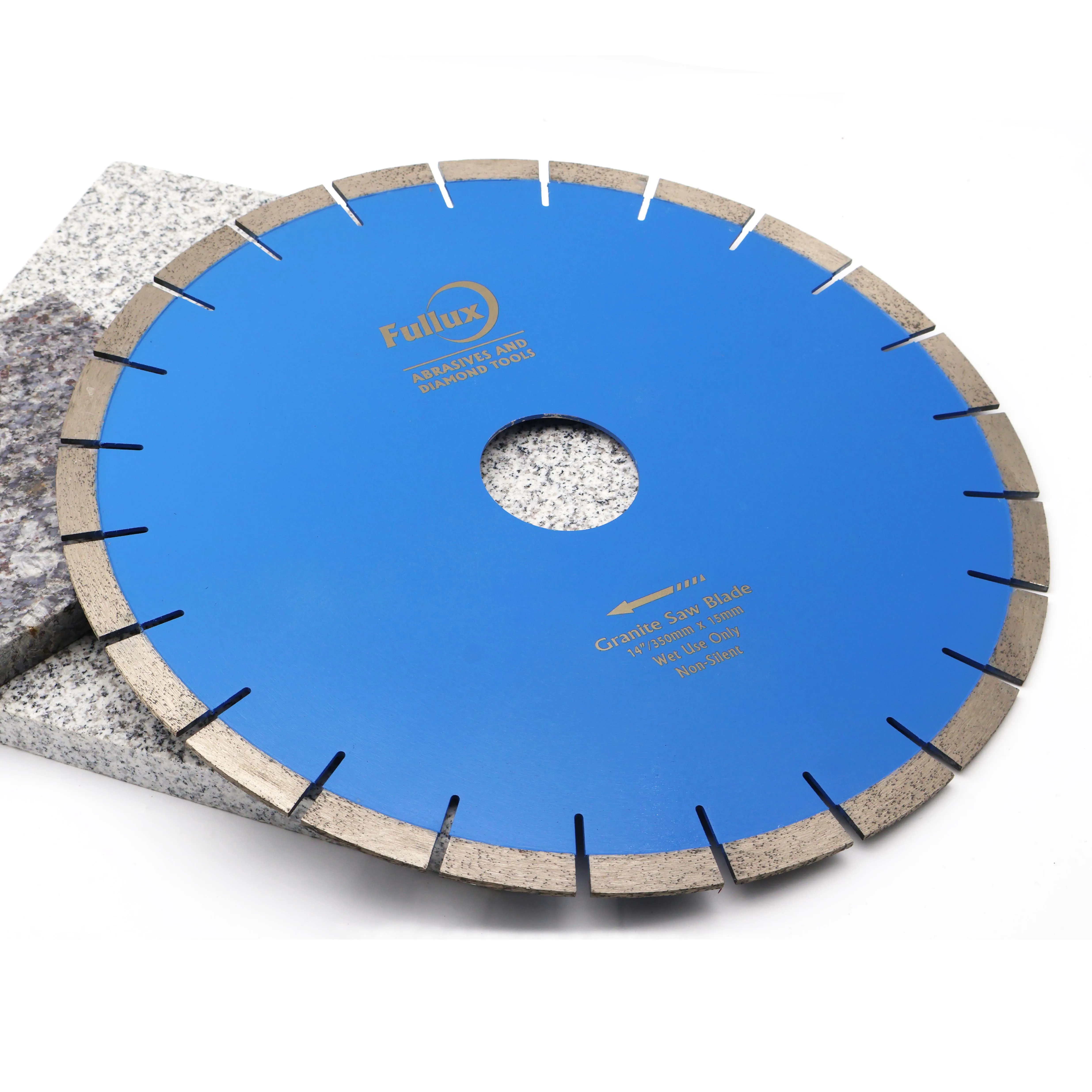 Fullux 16 Inch 400mm Silent Core Diamond Saw Blade Stone Cutting Blade for Cutting Granite Stone Slab Tile