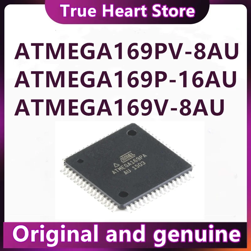 ATMEGA169PV-8AU ATMEGA169P-16AU ATMEGA169V-8AU ATMEGA169PV ATMEGA169P ATMEGA169V ATMEGA169 ATMEGA IC Chip MCU TQFP-64 in magazzino