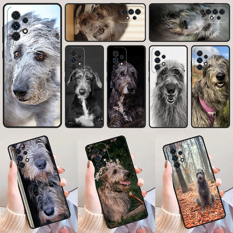 Irish Wolfhound Dog For Samsung Galaxy A52 A72 A73 A20e A21S A50 A70 A11 A12 A42 A31 A40 A51 A71 A32 A80 A91 Phone Case