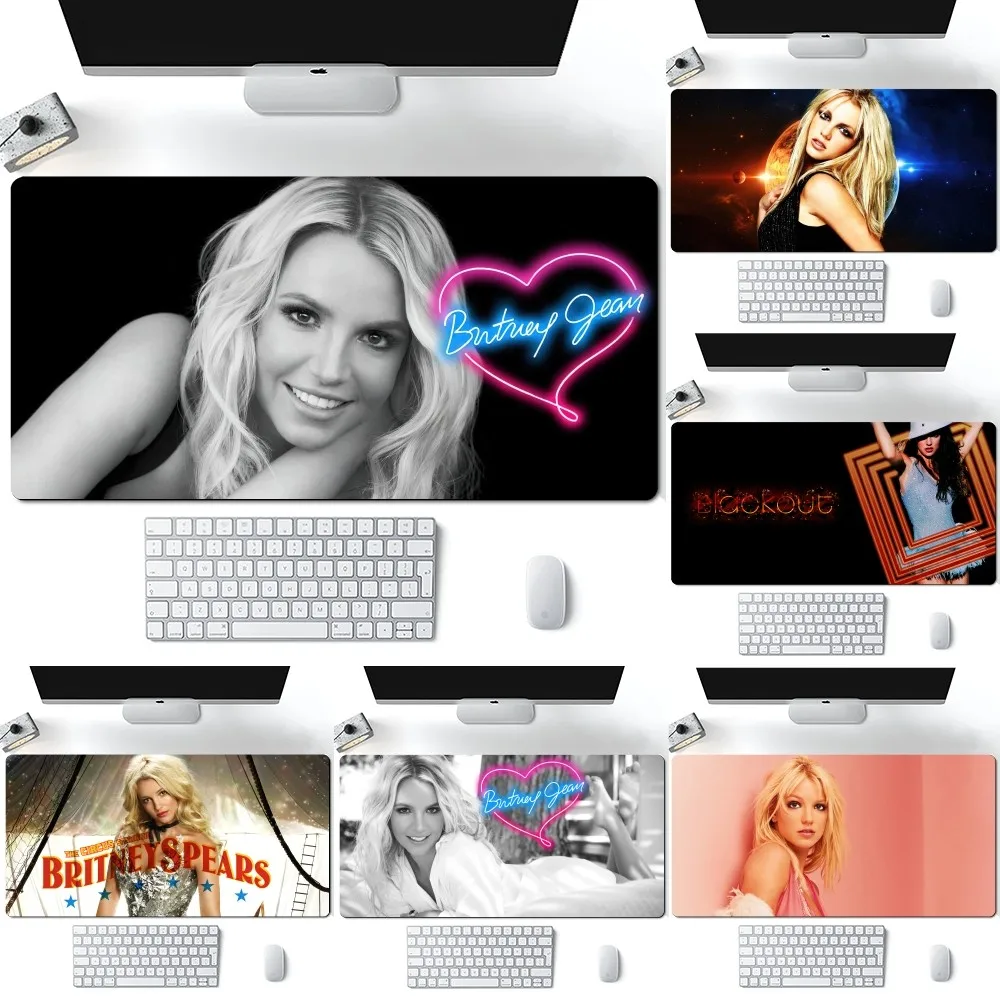 Singer B-Britney Spears Circus Mousepad Computer Laptop Gamer Pad PC Gaming Accessories Desk Mats