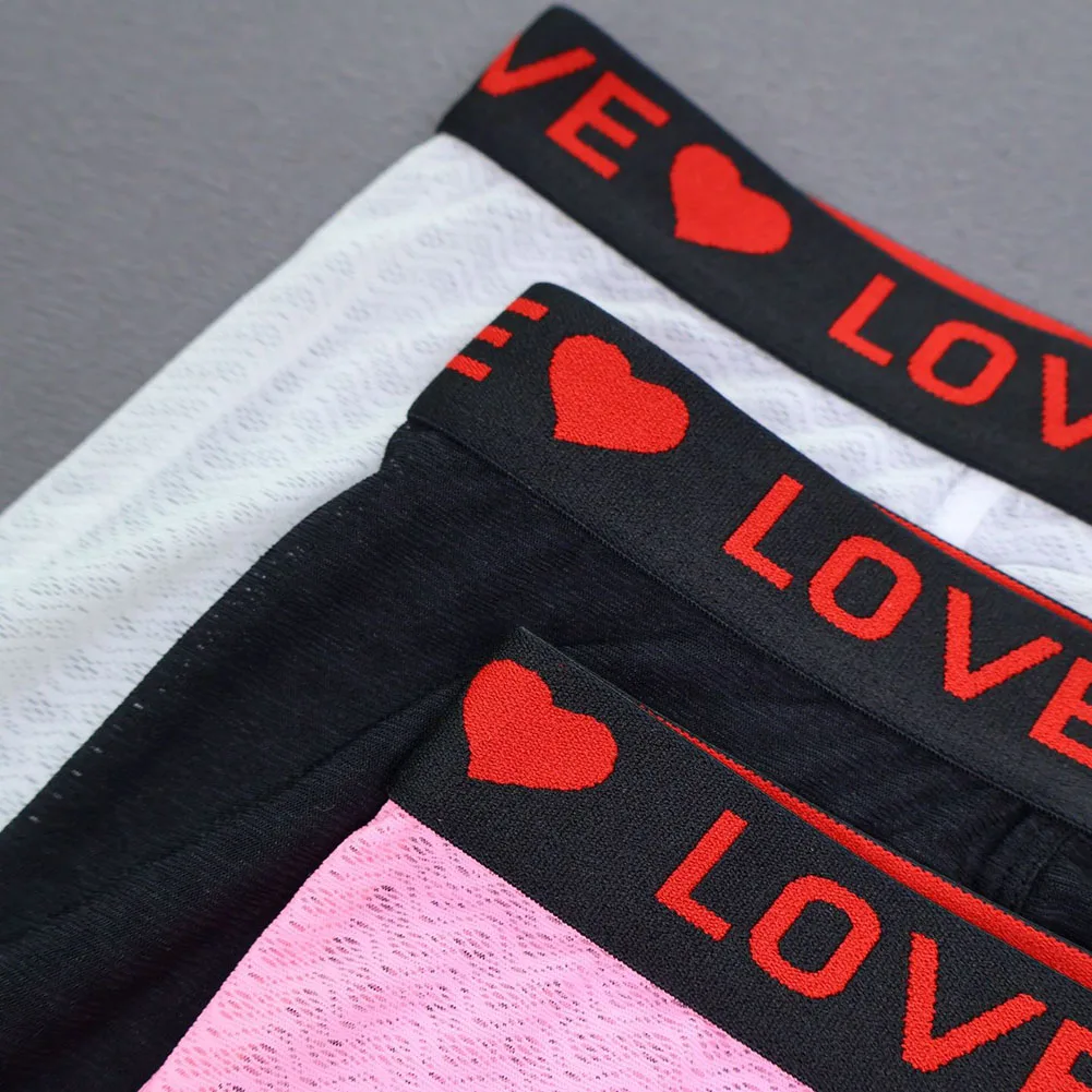 

Мужское сетчатое кружевное белье, боксеры для мужчин, прозрачное нижнее белье, мягкие трусы с U-образным выпуклым карманом, тонкие эротические трусы