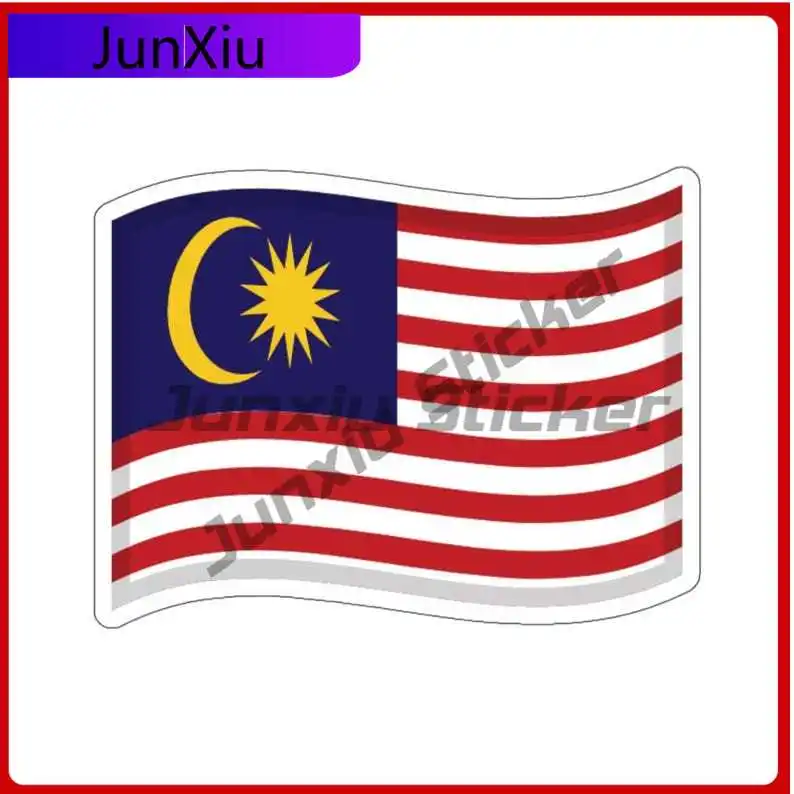 

Malaysia Drift Flag Sticker Malaysian Stickers Occlusion Scratch Decoration Accessories For Car Body Suv Windshield Guitar Windo