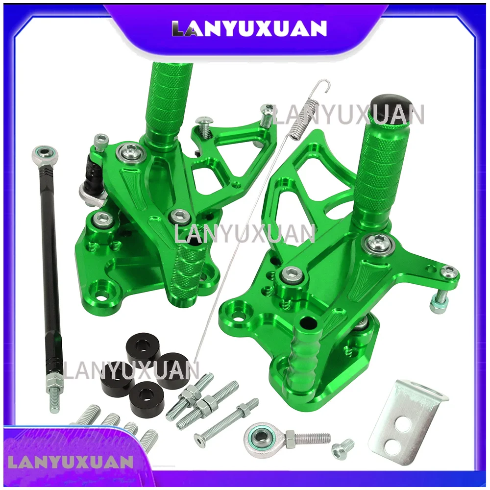2026 JFG  Motorcycle Aluminum Foot Pegs NINJA 250 300 300R EX300  Z300 Dirt Bike Footrests Parts