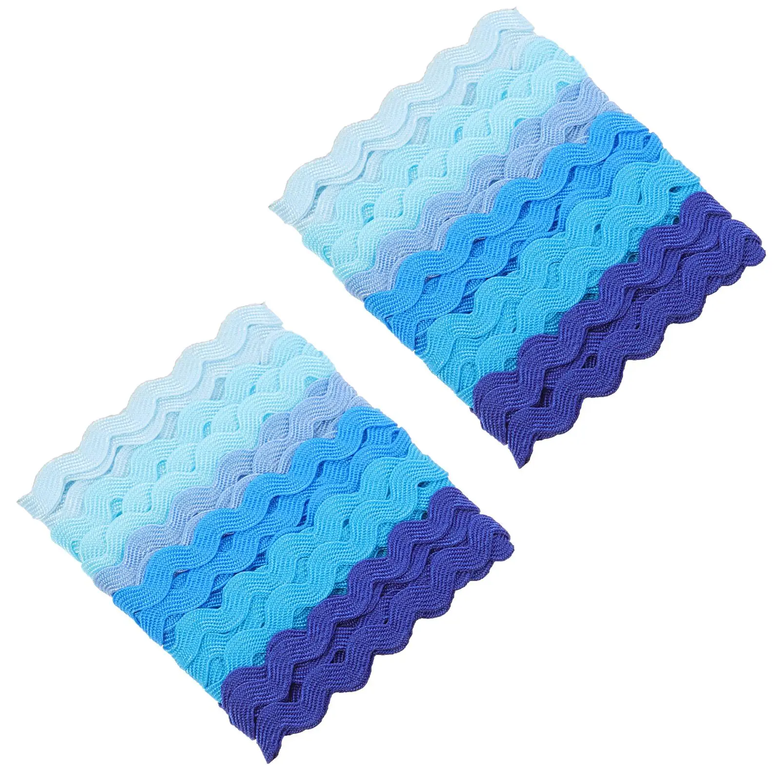 

2PCS Wavy Ribbon Wave Bending Fringe Sewing Decorative Embroidery DIY Craft Clothing Diy Craft Ribbon Trimming Projects