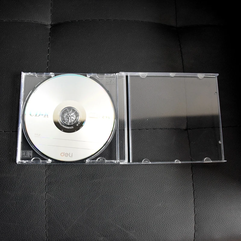 1PCS/2PCS/5PCS ReadStar Transparent Plastic Single Piece disc case CD case, thickened CD DVD disc box, 12cm Disc box