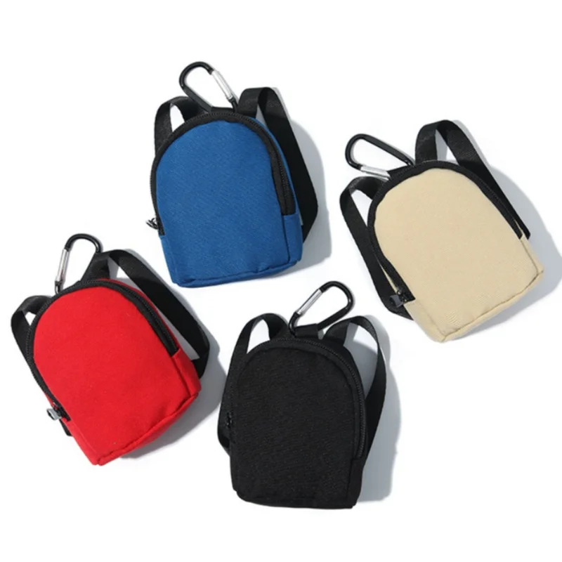 

Mini Backpack Keychain,Cute Bag Charm for Women Creative Pendant Keyrings Makeup Bag Key Pocket Lipstick Bag Zipper Pouch