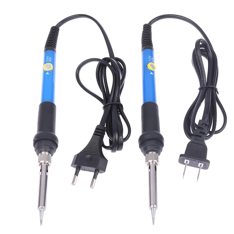 1PC Adjustable Temperature Electric Soldering Iron USA/EU Plug 60W 110V/220v Welding Solder Heating Nib Repair Tool