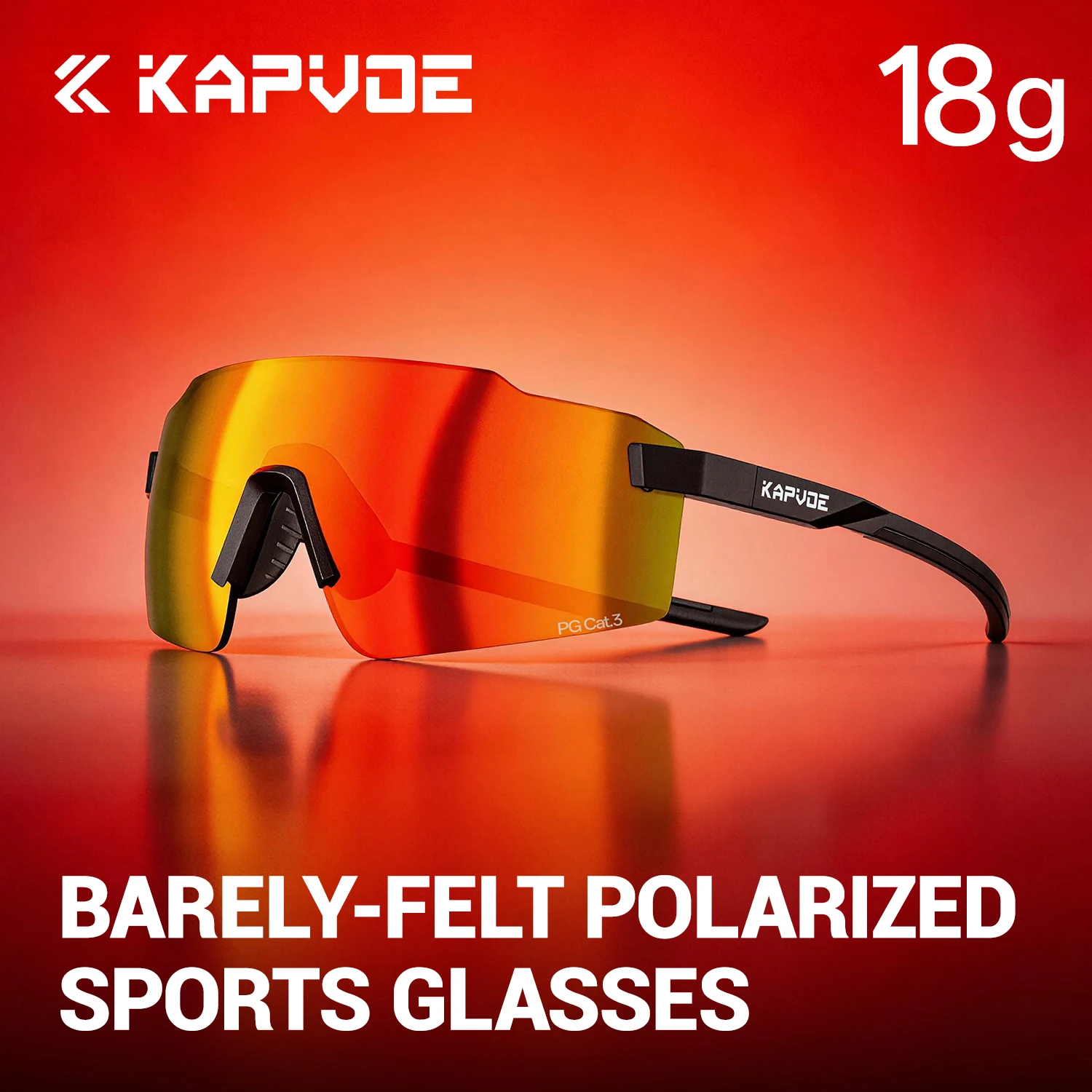 KAPVOE Herren Anti-Blend Wander-Sonnenbrille UV400 Stilvolle Damen Fahrrad-Brille Outdoor-Sport Lauf- und Baseball-Sonnenbrille