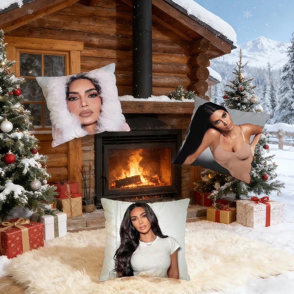 Actor K-Kim K-Kardashia cushion cover Home Office Birthday Anniversary Gifts Soft Skin Friendly Cushion Cover