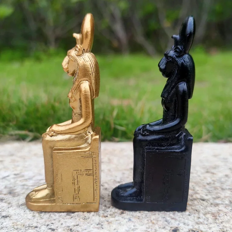 Egyptian Statue Sphinx Decor Ancient Sculpture Decoration Pharaoh Figurine God Mythology Goddess Resin Tabletop Creative Office