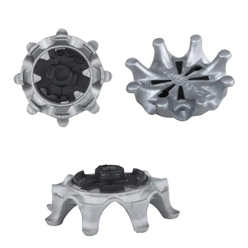 2PCS Gray And Black High Teeth Staples Wear-resistant Golf Stuff Wear-resistant Rubber Material Screw Replacement Nail