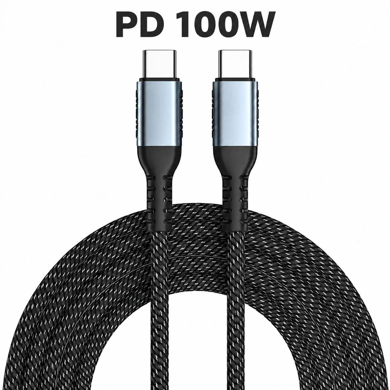 240W USB-C-auf-USB-C-Kabel PD Schnellladung, 5A E-Marker-Chip Nylon-Geflochtenes Typ-C-Ladekabel für iPhone 17 Xiaomi Laptop – Detail 8