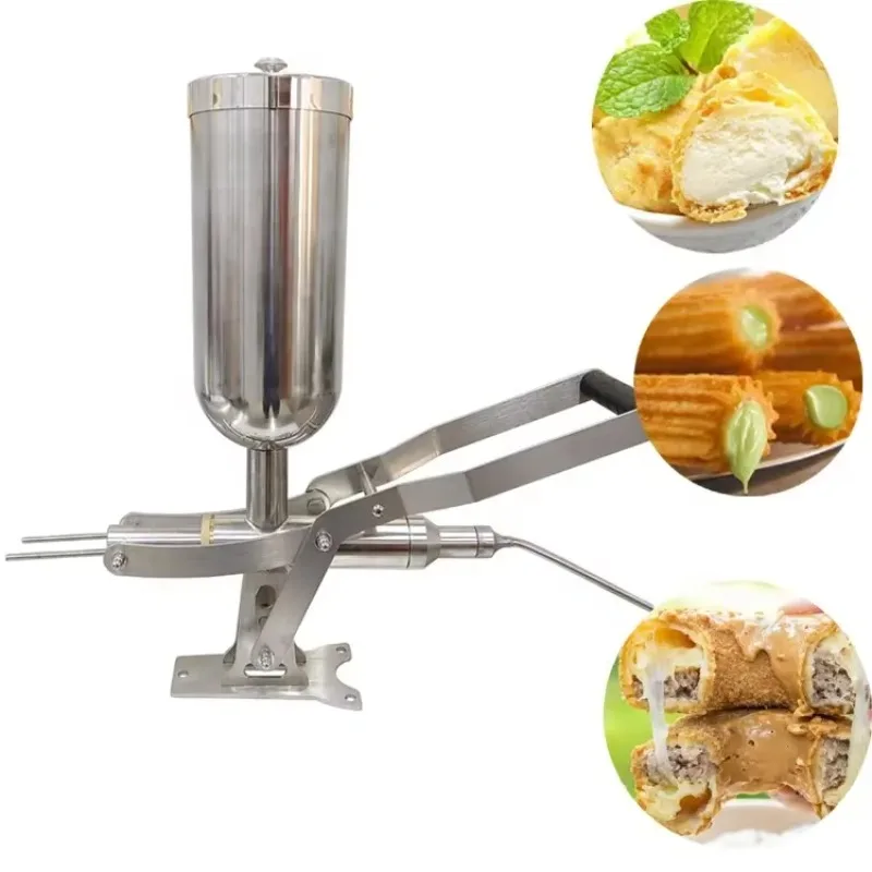 Commercial Steel Peanut Butter Injector Filling Machine Crispy and Donut Cream  Bread Cup Cake Filling Machine