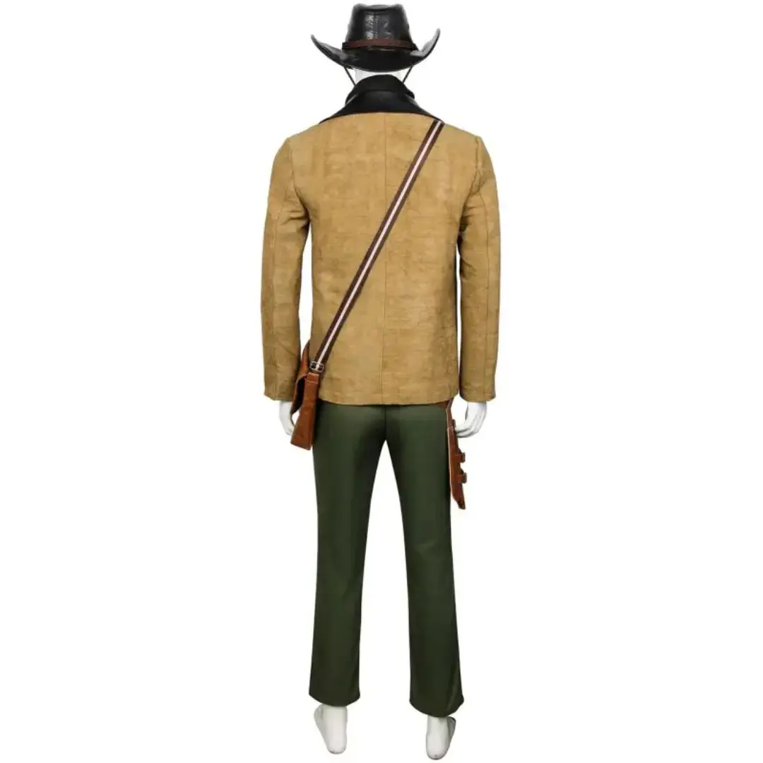 Takerlama Arthur Morgan Halloween Cowboy Cosplay Costume RDR2 Red Dead: RedemptionⅡ Men‘s Uniform Jacket Shirts Pants Hat